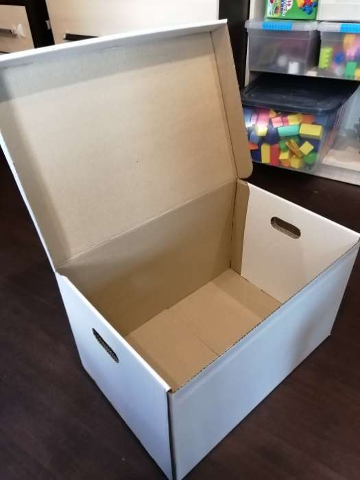 Фотография покупателя товара Коробка для хранения, белая, 48 х 32,5 х 29,5 см - Фото 5