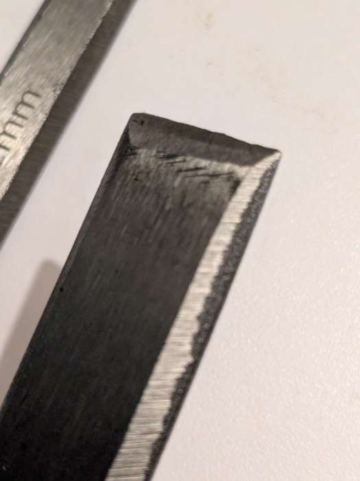 Фотография покупателя товара Стамеска ЛОМ, деревянная рукоятка, 12 мм - Фото 4