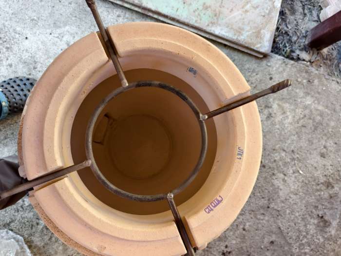 Фотография покупателя товара Тандыр «Сармат Есаул», h=82 см, d=54 см, 81 кг, 8 шампуров, кочерга, совок, керамика - Фото 6