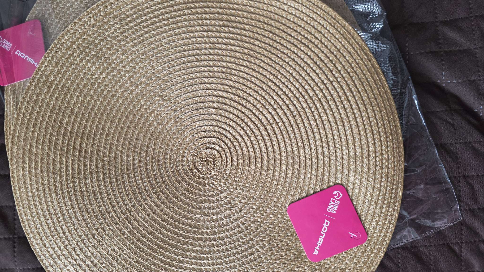 Фотография покупателя товара Салфетка сервировочная на стол Доляна «Лофт», d=38 см, песочная - Фото 1