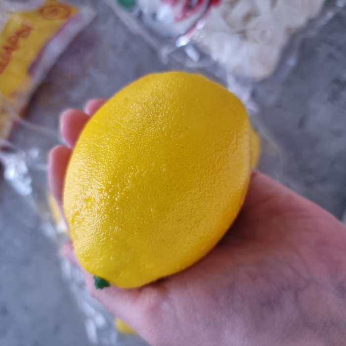 Фотография покупателя товара Муляж "Лимон" 10х6 см, жёлтый - Фото 3