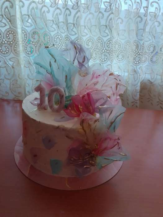 Фотография покупателя товара Свеча в торт на шпажке "Звездопад", цифра 1, 9 см, ГИГАНТ - Фото 88