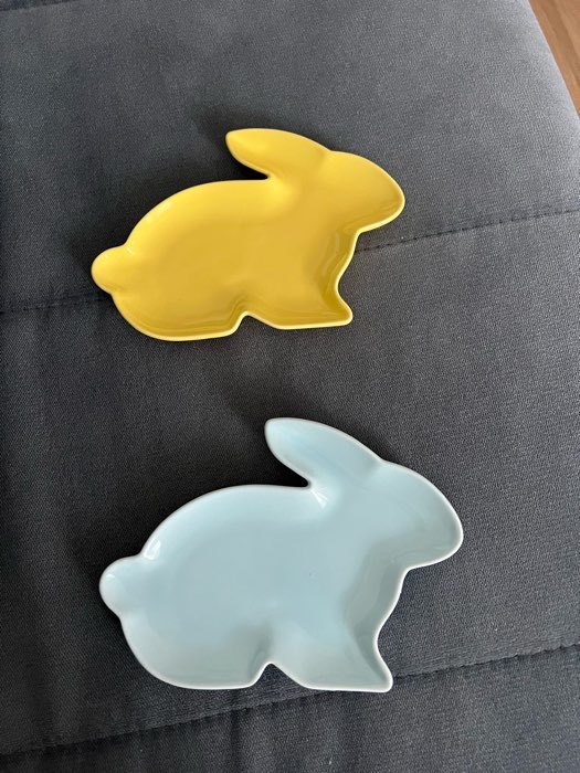 Фотография покупателя товара Блюдо керамическое сервировочное Доляна «Милашки. Зайка», 17,8×12,8×1,5 см, цвет жёлтый - Фото 11