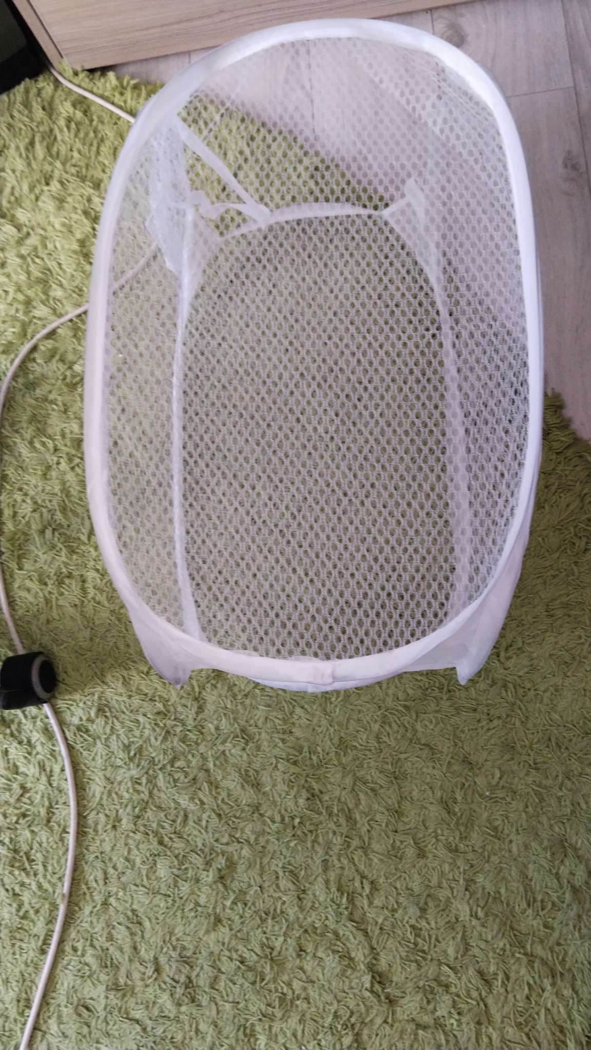 Фотография покупателя товара Корзина для белья складная Доляна, 34×34×56 см, МИКС - Фото 5