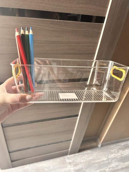 Фотография покупателя товара Контейнер для хранения LaDо́m «Нежность», 28×11×9.5 см, прозрачный - Фото 2