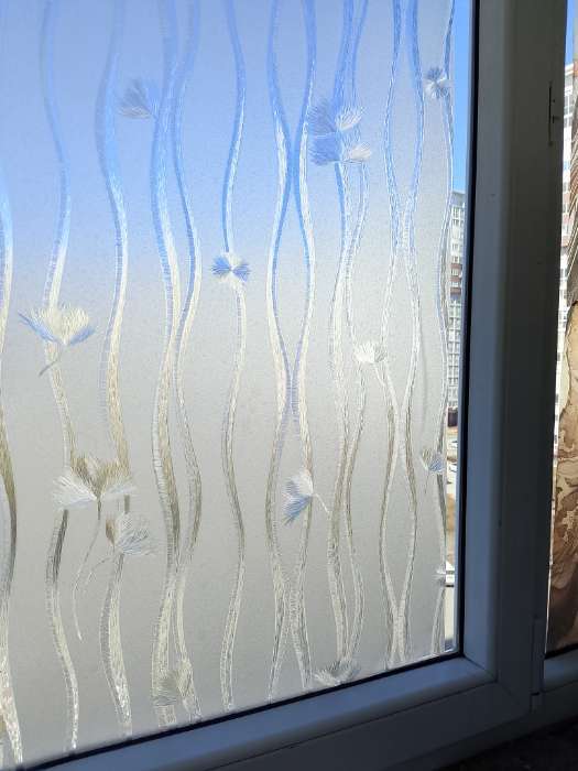 Фотография покупателя товара Плёнка самоклеящаяся «Волна», прозрачная, 45×200 см - Фото 1