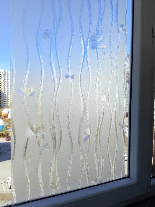 Фотография покупателя товара Плёнка самоклеящаяся «Волна», прозрачная, 45×200 см - Фото 3