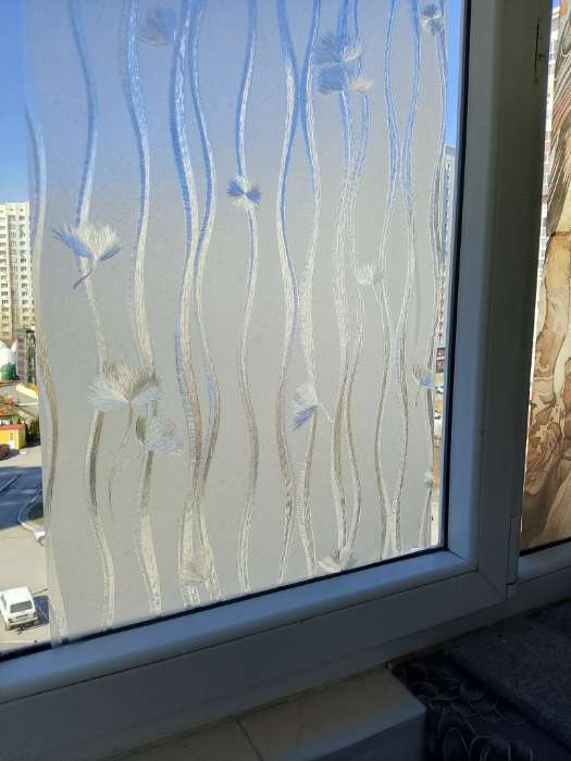 Фотография покупателя товара Плёнка самоклеящаяся «Волна», прозрачная, 45×200 см - Фото 2