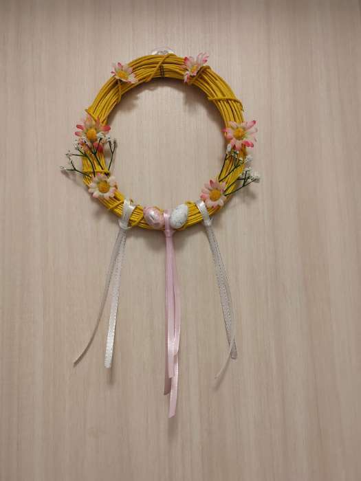 Фотография покупателя товара Кольцо для изготовления ловца снов «Жёлтый», d=20 см, ротанг - Фото 1