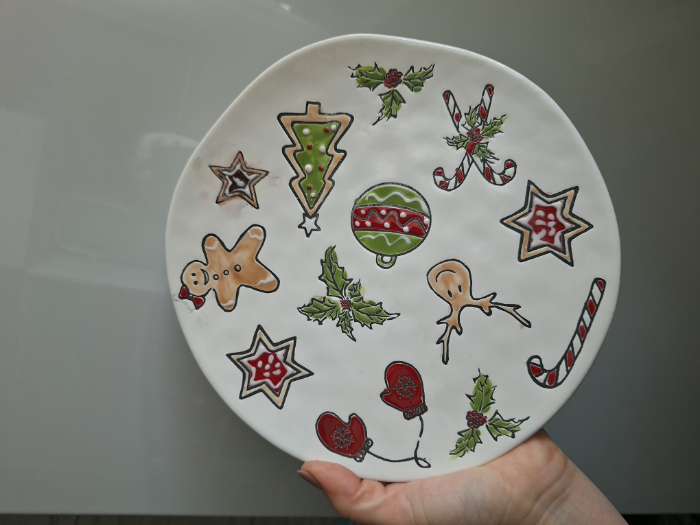 Фотография покупателя товара Тарелка новогодняя Доляна Sweet Treats, d=22.5 см, керамика, цвет белый - Фото 5