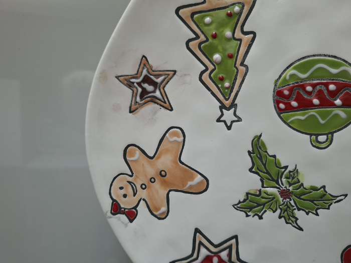 Фотография покупателя товара Тарелка новогодняя Доляна Sweet Treats, d=22.5 см, керамика, цвет белый - Фото 6