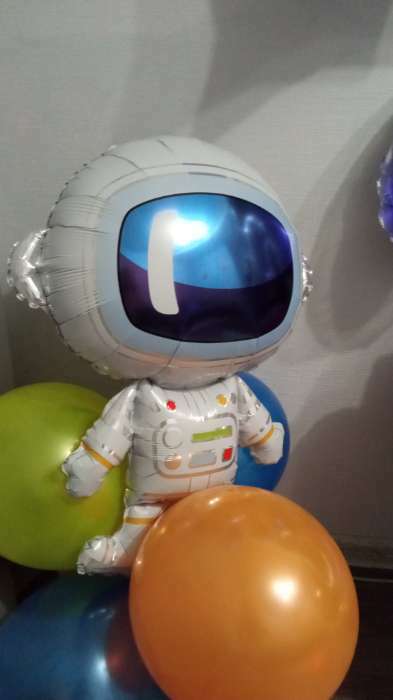 Фотография покупателя товара Букет из шаров «Космонавт», набор 5 шт. - Фото 9