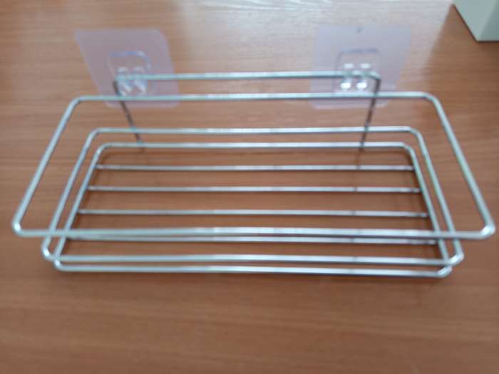 Фотография покупателя товара Полка на липучках Доляна, 25×11×6.5 см - Фото 1