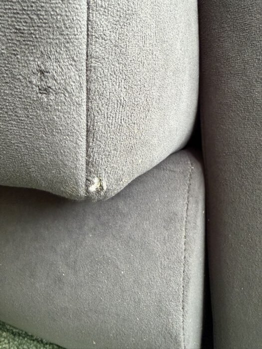 Фотография покупателя товара Диван прямой «Фишт», с мягкими подлокотниками, пружинный блок, книжка, цвет серый luma 24 - Фото 4