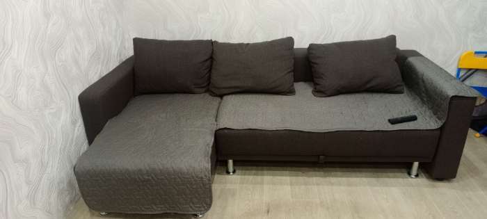 Фотография покупателя товара Диван угловой NEXT, с подлокотниками, еврокнижка, рогожка, цвет melange - Фото 68