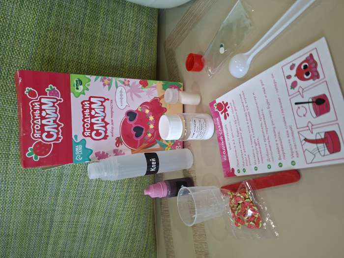 Фотография покупателя товара Набор для опытов «Магнитный слайм» - Фото 1