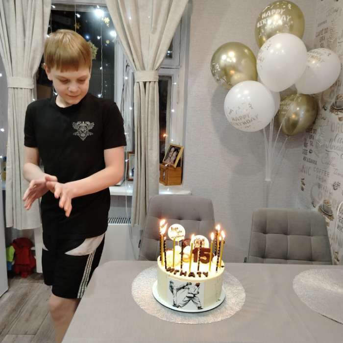 Фотография покупателя товара Воздушные шары латексные 12" Happy Birthday, 5 шт. - Фото 1