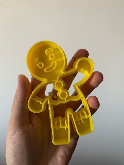 Фотография покупателя товара Форма для печенья «Пряничный человечек», вырубка, штамп, 11,5×8 см, цвет жёлтый - Фото 9