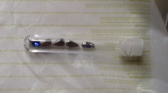 Фотография покупателя товара Стразы в цапах (набор 5 шт), 6х10мм, цвет синий в серебре - Фото 3
