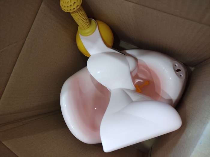 Фотография покупателя товара Горшок-игрушка «Зайчик», цвет розовый - Фото 1