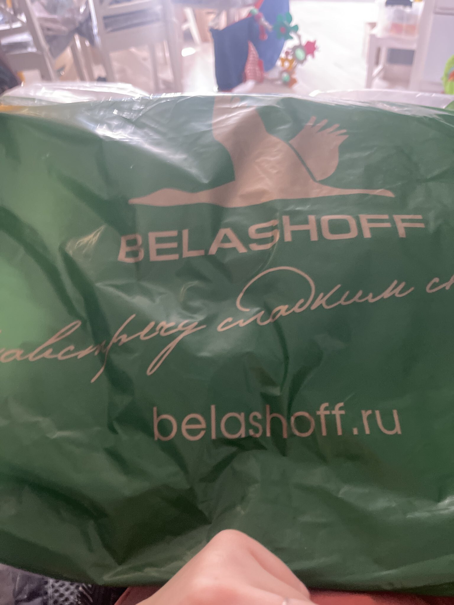Фотография покупателя товара Подушка высокая «Belashoff. Стандарт-Н», 50×70 см, пух 30%, перо 70%, тик 100 %, голубая