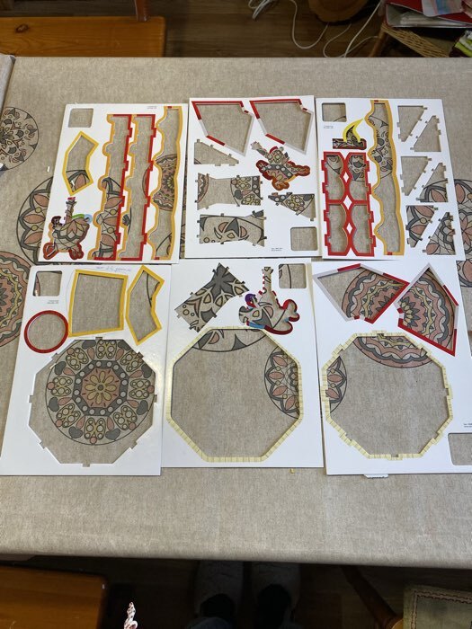 Фотография покупателя товара Конструктор 3D «Весёлая карусель», с гирляндой, 36 деталей