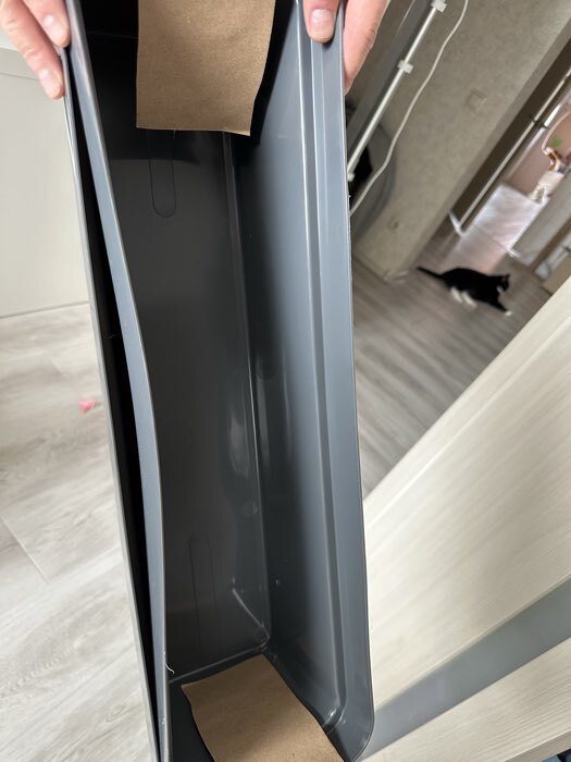 Фотография покупателя товара Ящик балконный для цветов «Эко», 8 л, 40×17×15.5 см, пластиковый, цвет тёмный гранит - Фото 2