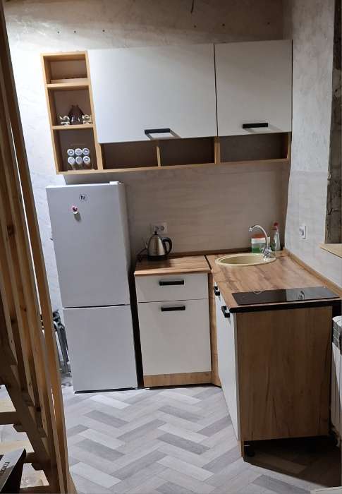 Фотография покупателя товара Кухонный гарнитур прямой «Варвара», 1600×600 мм, цвет белый - Фото 1