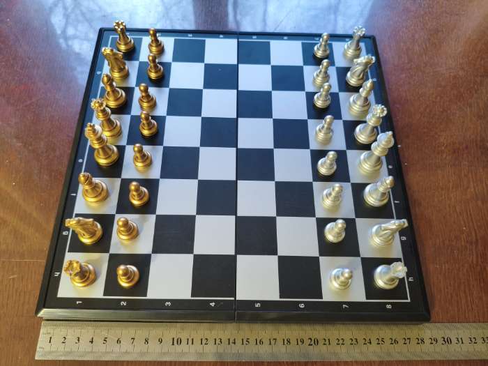 Фотография покупателя товара Шахматы магнитные «Классика», доска 28.5×28.5 см - Фото 1