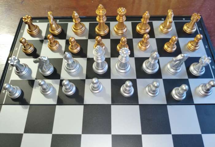 Фотография покупателя товара Шахматы магнитные «Классика», доска 28.5×28.5 см - Фото 2