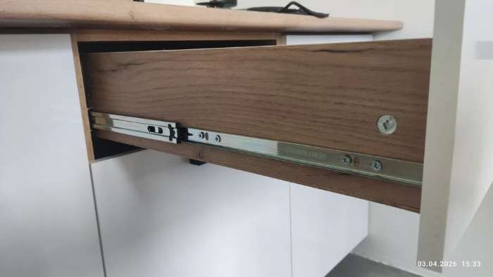 Фотография покупателя товара Кухонный гарнитур угловой «Рио» New, 1600×2000 мм, цвет бетон свет/бетон тёмный/графит/кастилло - Фото 13