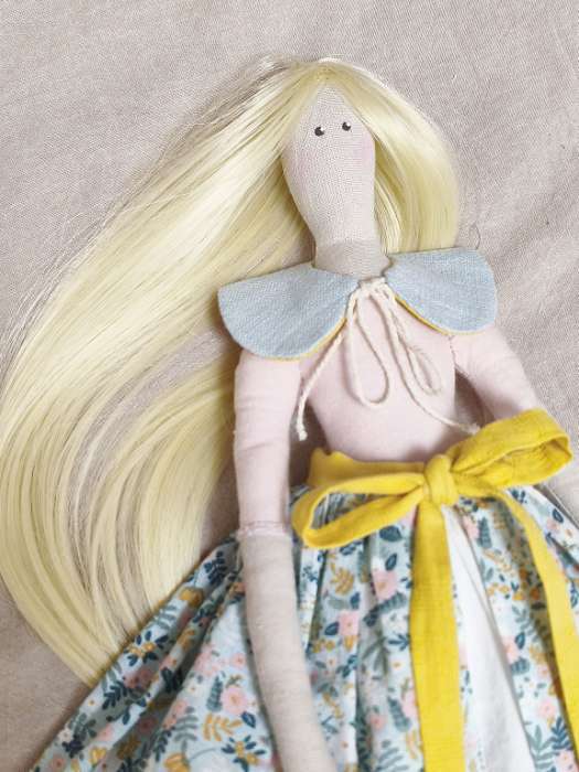 Фотография покупателя товара Волосы - тресс для кукол «Прямые» длина волос: 25 см, ширина: 100 см, цвет № 613 - Фото 2