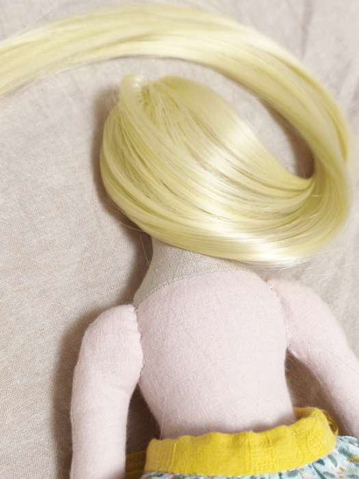 Фотография покупателя товара Волосы - тресс для кукол «Прямые» длина волос: 25 см, ширина: 100 см, цвет № 613 - Фото 3