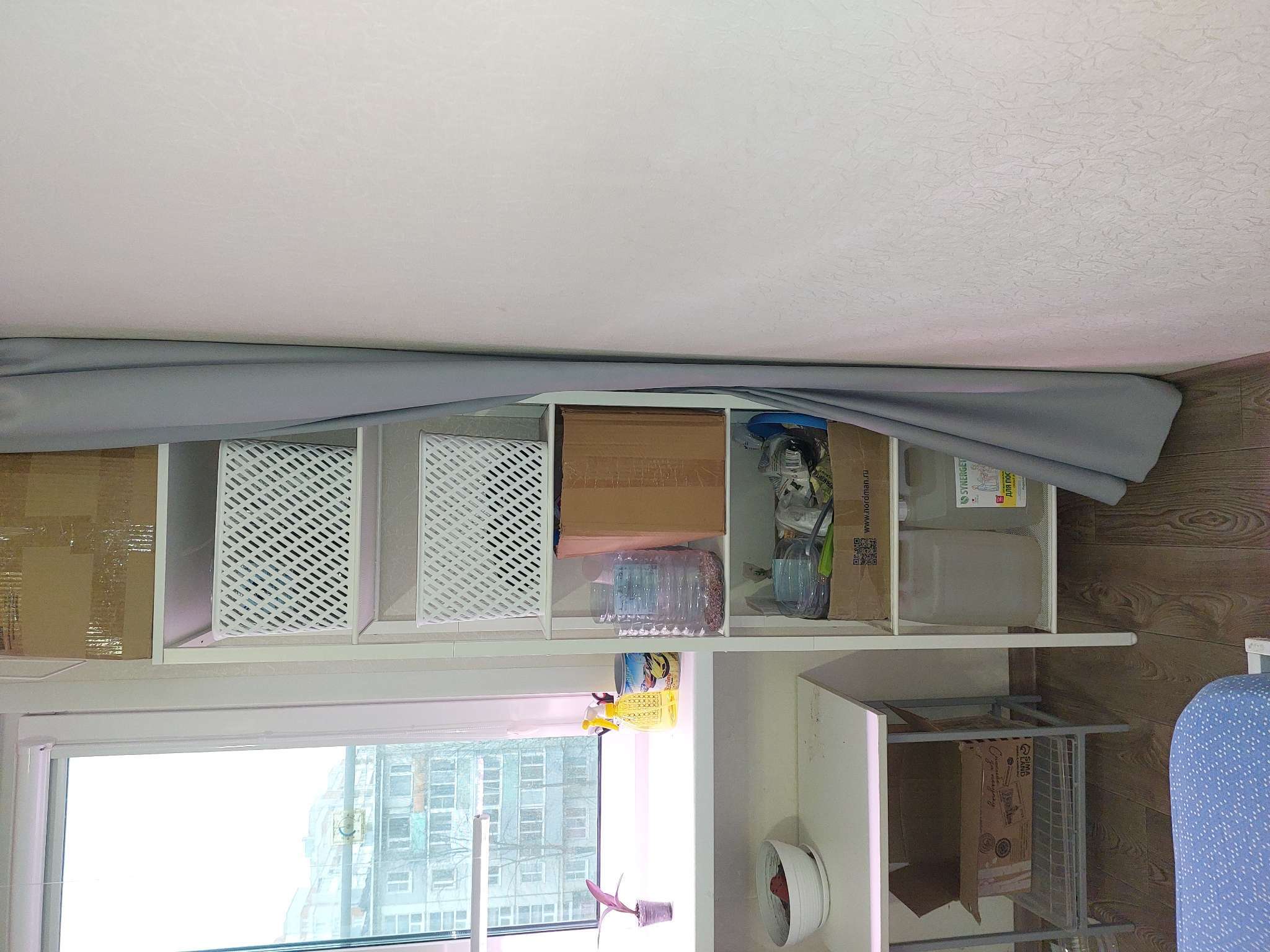 Фотография покупателя товара Корзина для хранения Альтернатива «Плетёнка», пластик, 35×29×22.5 см, белая - Фото 1