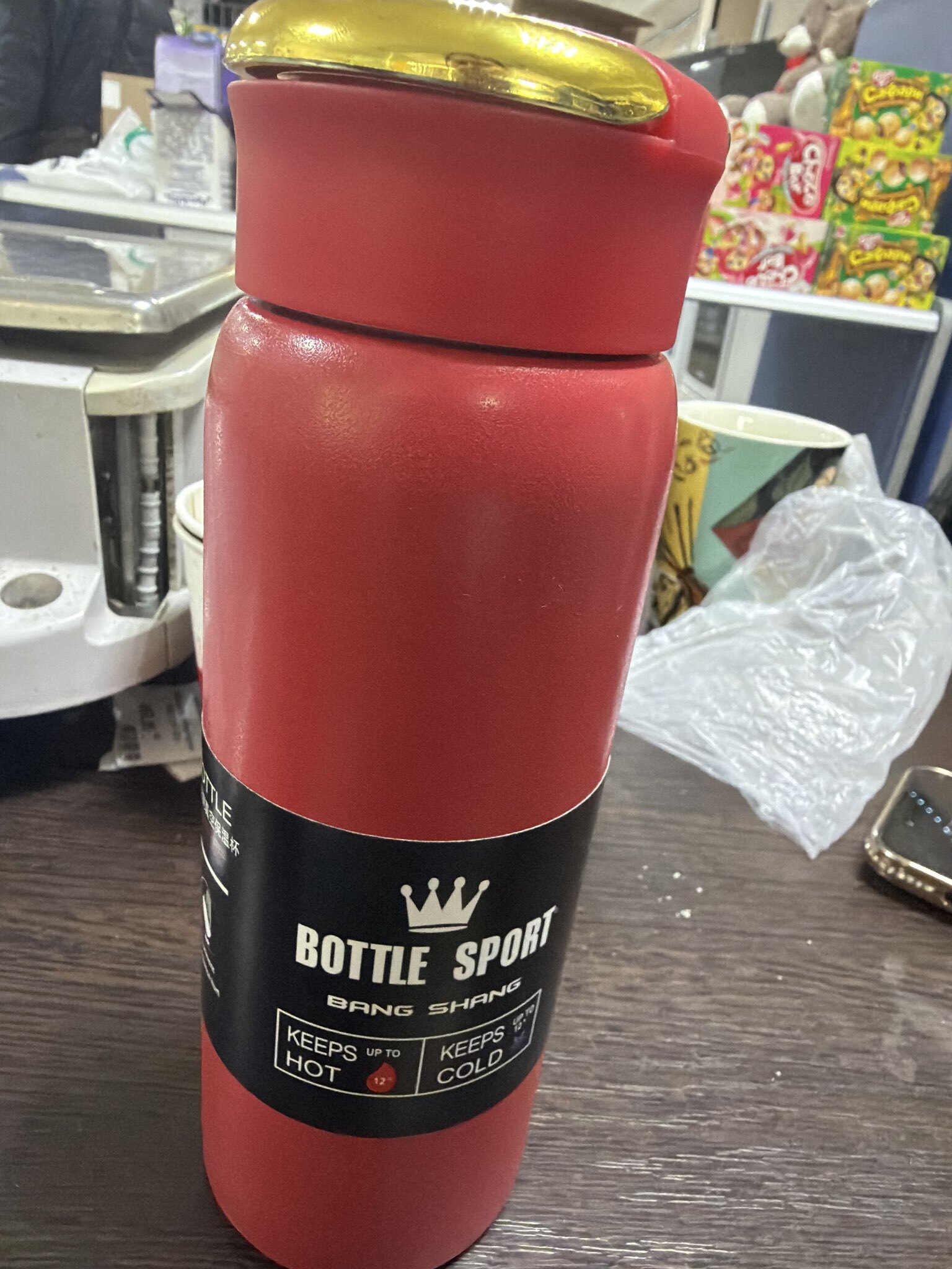 Фотография покупателя товара Термос Мастер К Traveller, 500 мл, сохраняет тепло до 8 ч, нержавеющая сталь, красный - Фото 1