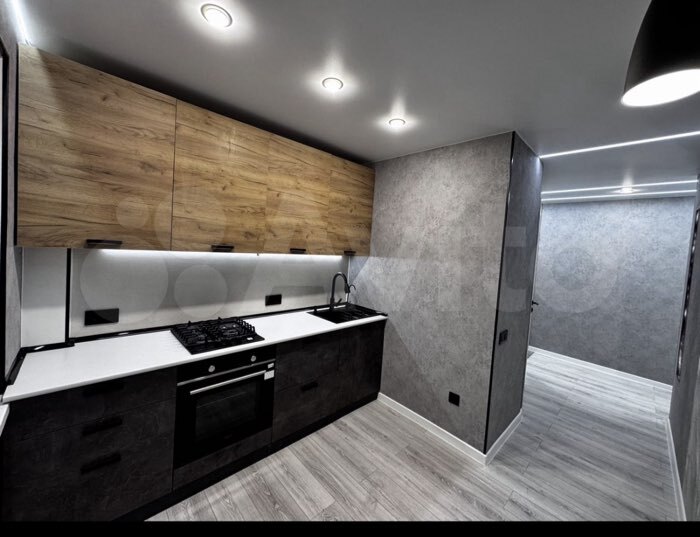 Фотография покупателя товара Кухонный гарнитур угловой «Рио» New, 1600×2000 мм, цвет бетон свет/бетон тёмный/графит/кастилло - Фото 2