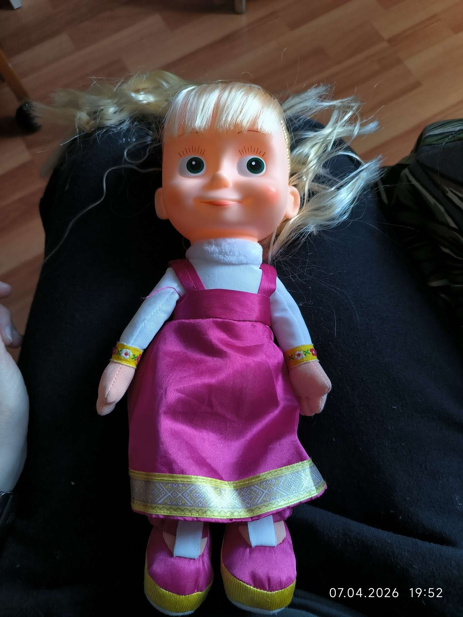 Фотография покупателя товара Мягкая музыкальная игрушка «Маша», 30 см - Фото 3