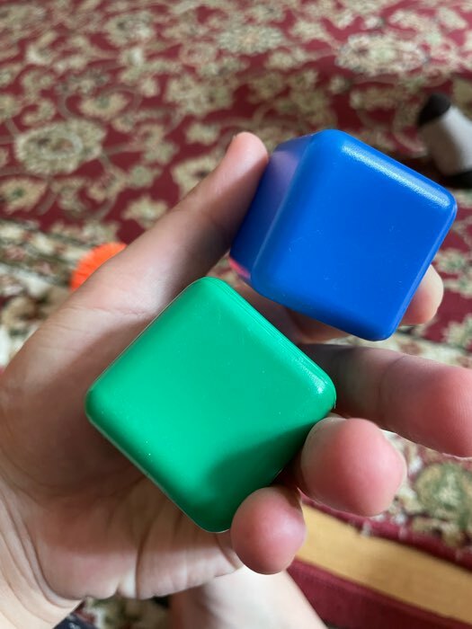 Фотография покупателя товара Набор цветных кубиков, 20 штук, 4 × 4 см - Фото 4
