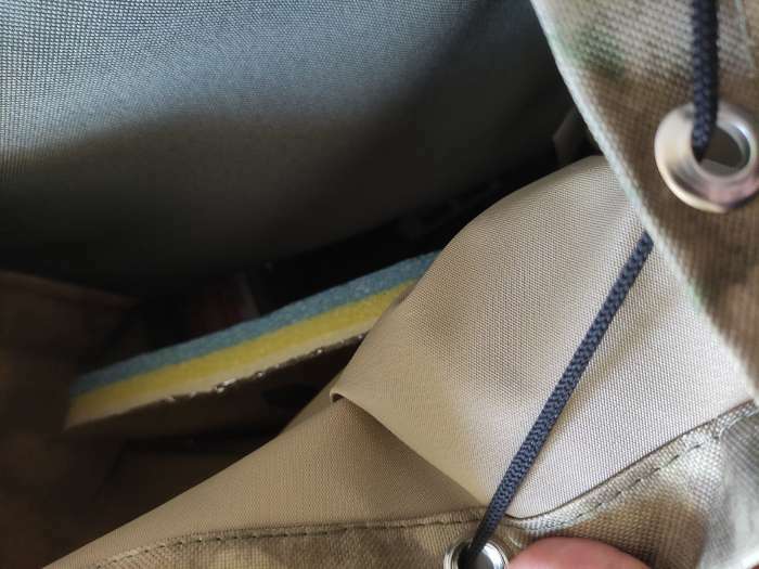 Фотография покупателя товара Рюкзак туристический, 55 л, отдел на шнурке, 3 наружных кармана, «ЗФТС», цвет бежевый - Фото 5