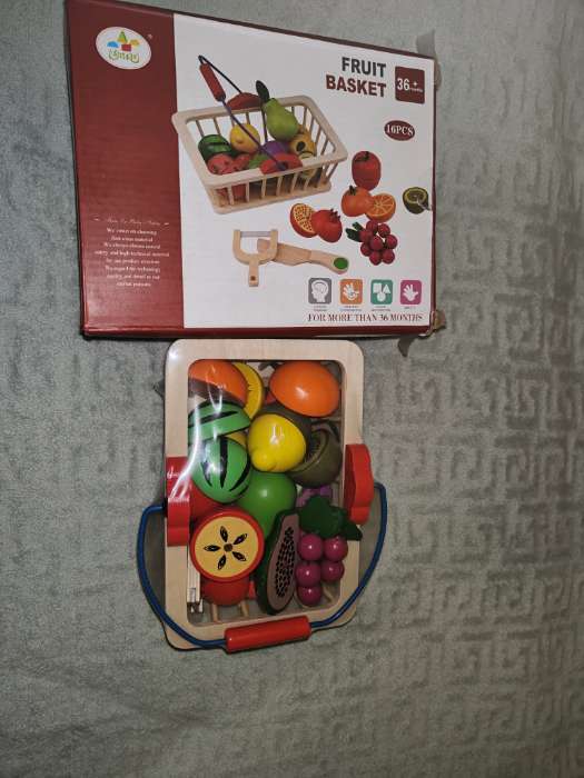 Фотография покупателя товара Игровой набор «Корзина с фруктами», 16 продуктов - Фото 2