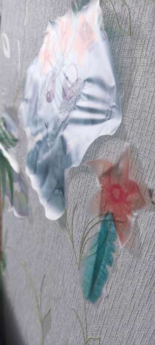 Фотография покупателя товара Наклейка интерьерная цветная «Зверята и экзотические цветы», 50×70 см - Фото 2