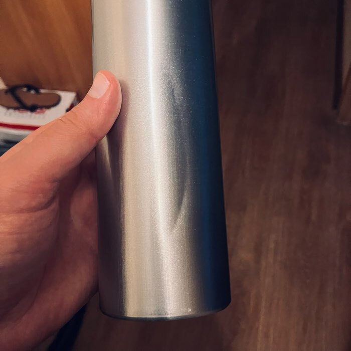 Фотография покупателя товара УЦЕНКА Бутылка для воды, 750 мл «Классика», 7×24.5 см, корпус из алюминия - Фото 5