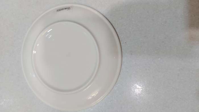 Фотография покупателя товара Тарелка фарфоровая обеденная Доляна White Label, d=20 см, цвет белый - Фото 1