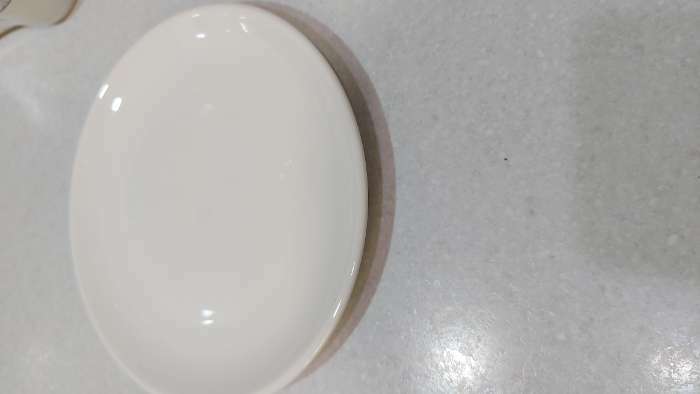 Фотография покупателя товара Тарелка фарфоровая обеденная Доляна White Label, d=20 см, цвет белый