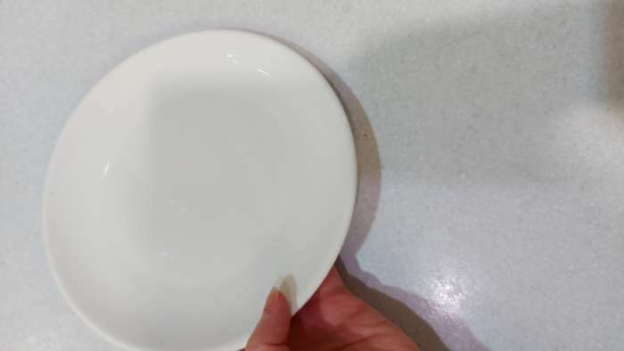 Фотография покупателя товара Тарелка фарфоровая обеденная Доляна White Label, d=20 см, цвет белый - Фото 2