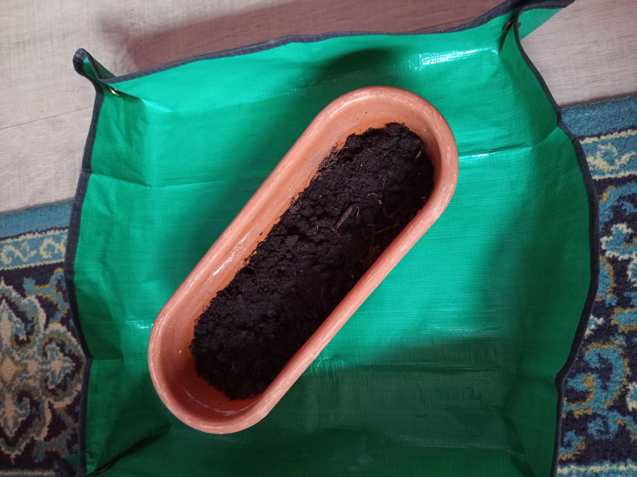 Фотография покупателя товара Коврик для пересадки растений, пластик, 50×50 см, Greengo - Фото 1