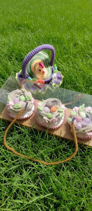 Фотография покупателя товара Кондитерская упаковка для кексов, крафт 22.5×7.8×7.8 см - Фото 1