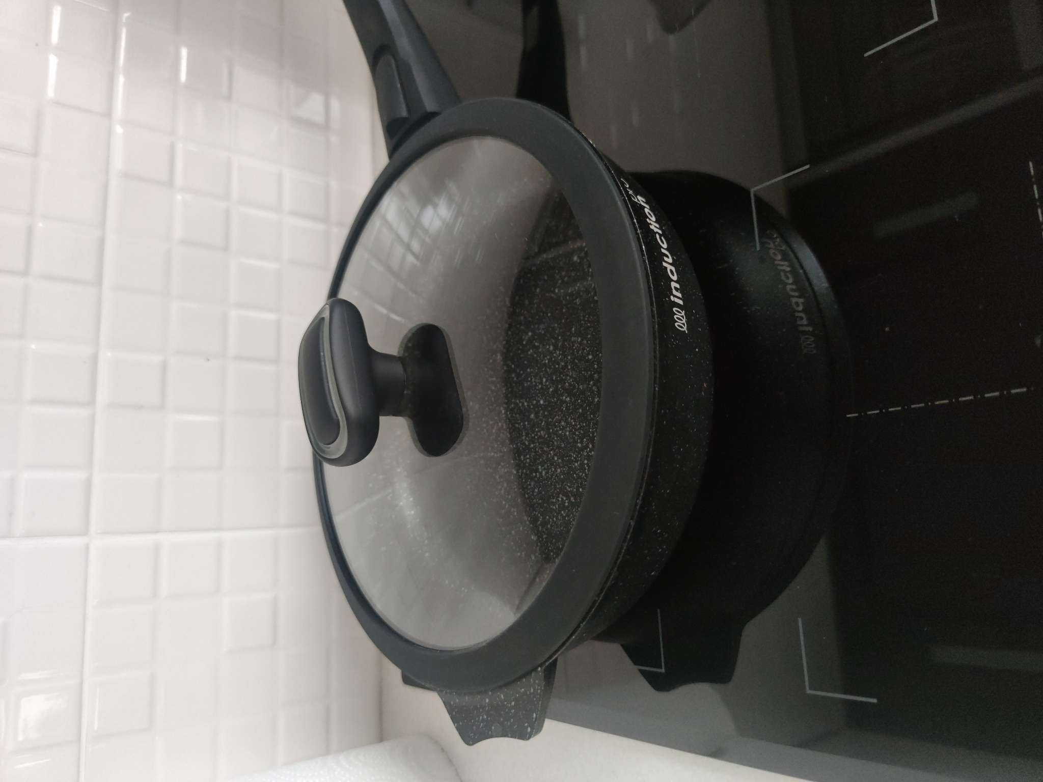 Фотография покупателя товара Крышка SL Home, d=24 см, с силиконовым ободком, стекло - Фото 1