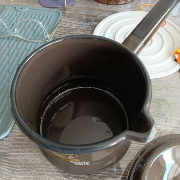 Фотография покупателя товара УЦЕНКА Ковш, 1 л, без крышки, коричневый - Фото 4