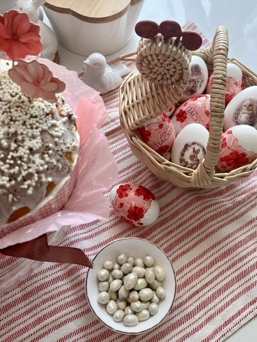 Фотография покупателя товара Набор для украшения кулича «Цветочный» на пасху, 18.5×16×1 см - Фото 1